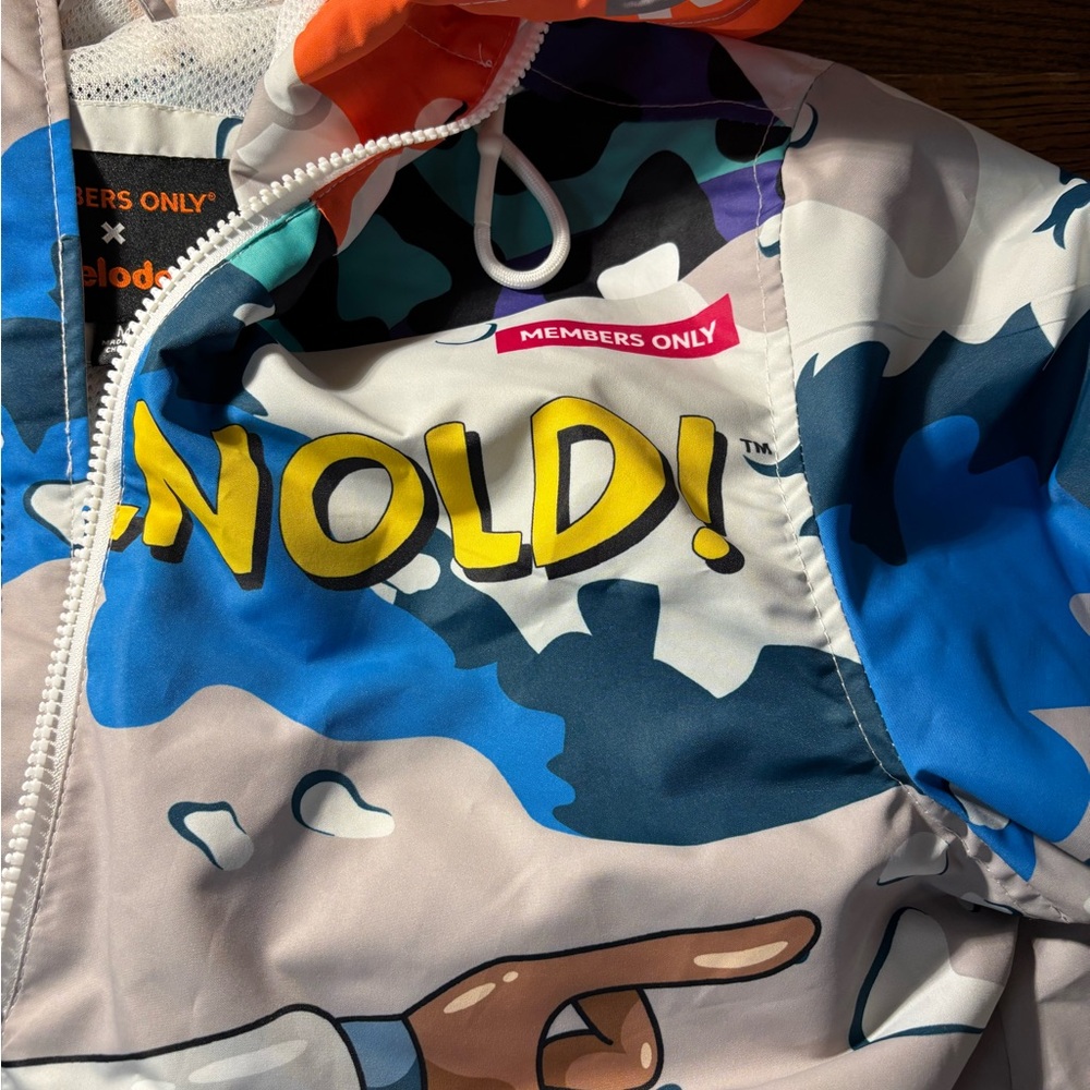 Members Only Hey Arnold Graphic Winbreaker full zip Jacket - Picture 6 of 16